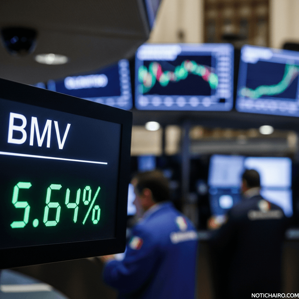 La BMV cierra el mes con avance de 5.64%