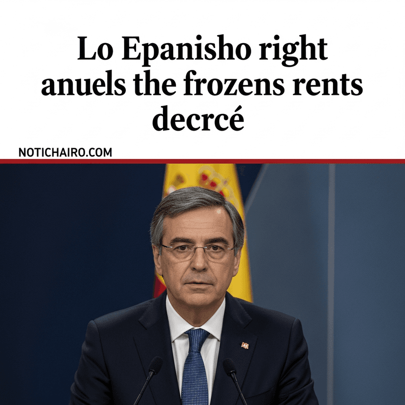 La derecha de España anula el decreto de rentas congeladas
