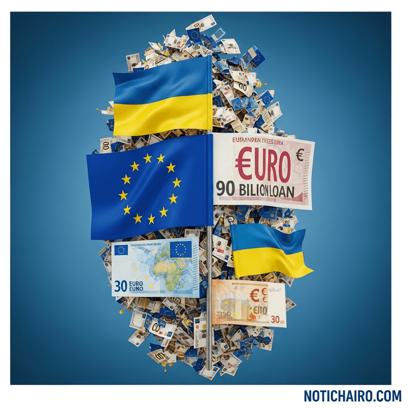 Libera Unión Europea préstamo de 90 mil millones de euros a Ucrania