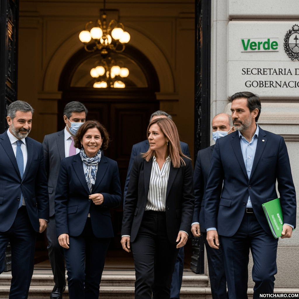 Líderes del Verde también acuden a la SG para dialogar sobre la reforma electoral