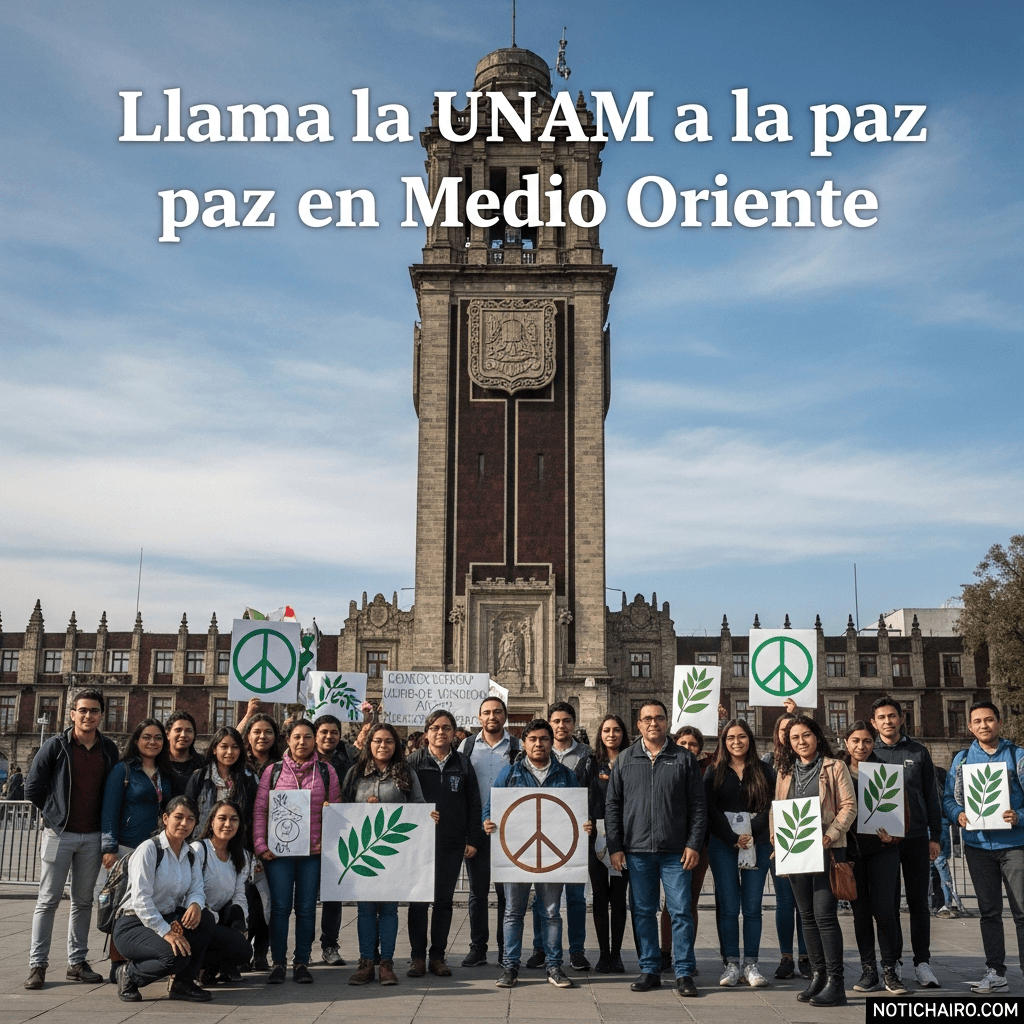 Llama la UNAM a la paz en Medio Oriente