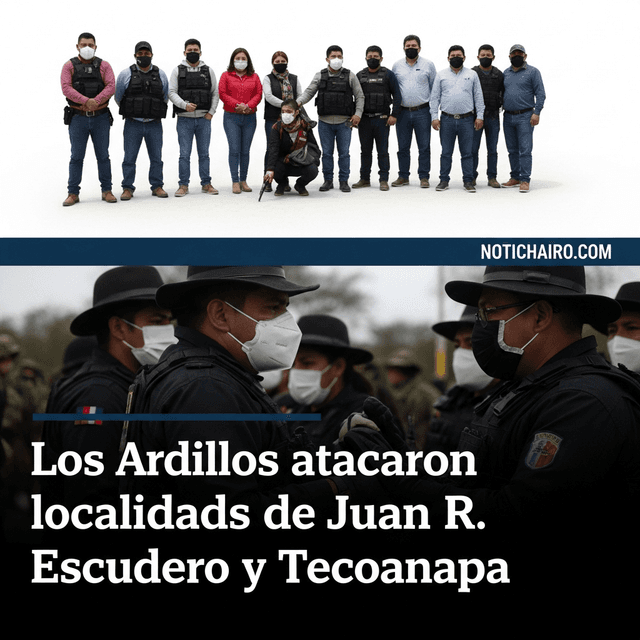 Los Ardillos atacaron localidades de Juan R. Escudero y Tecoanapa