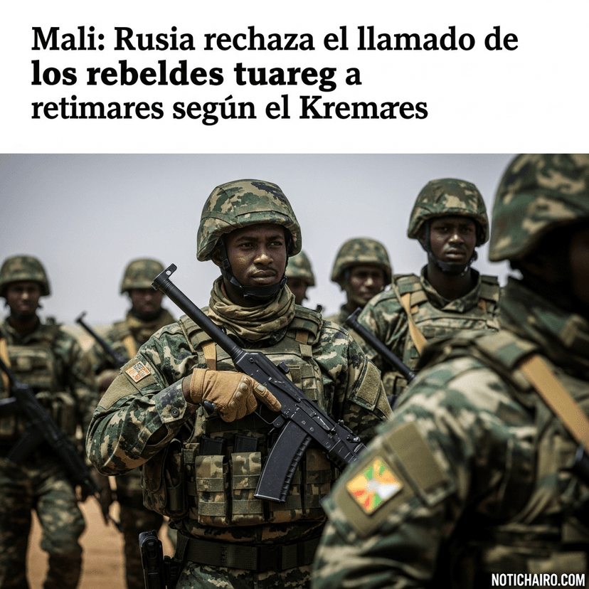 Mali: Rusia rechaza el llamado de los rebeldes tuareg a retirarse, según el Kremlin