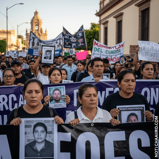Marchan en Mazatlán para exigir que den con el paradero de los ausentes