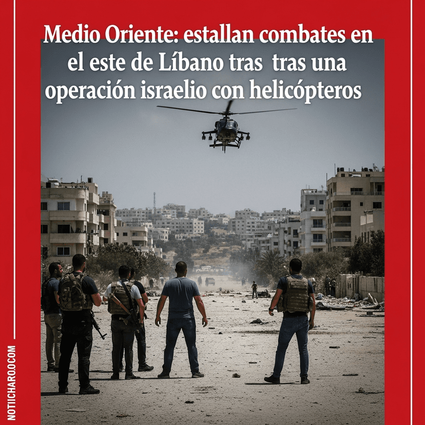 Medio Oriente: estallan combates en el este de Líbano tras una operación israelí con helicópteros