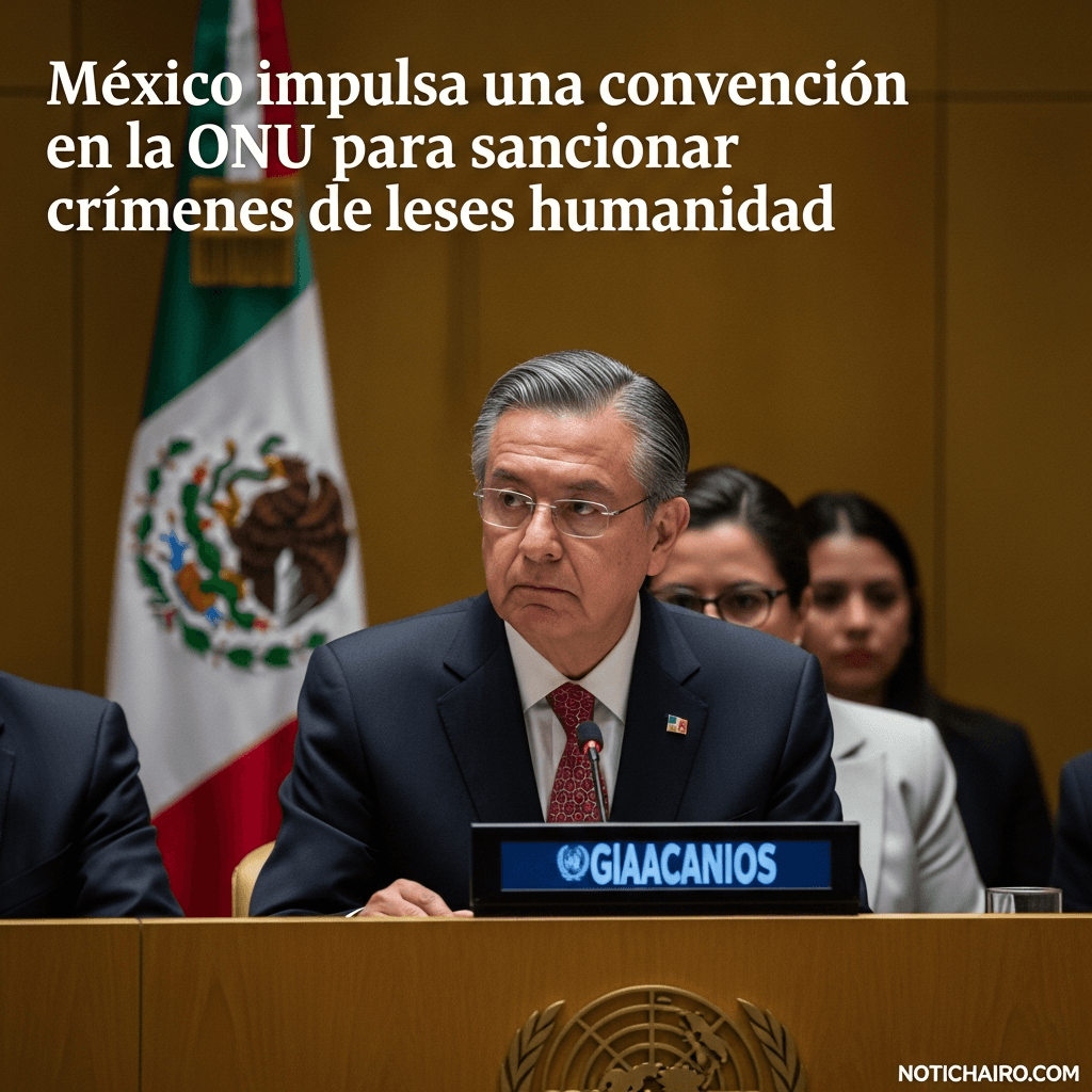 México impulsa una convención en la ONU para sancionar crímenes de lesa humanidad
