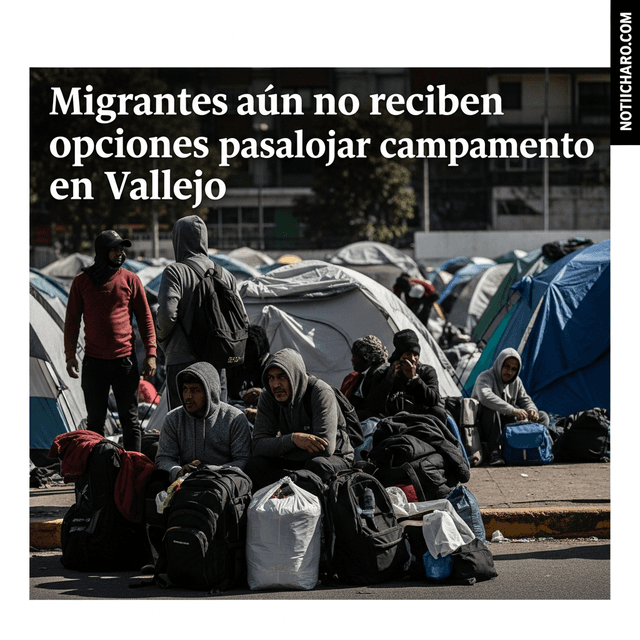 Migrantes aún no reciben opciones para desalojar campamento en Vallejo