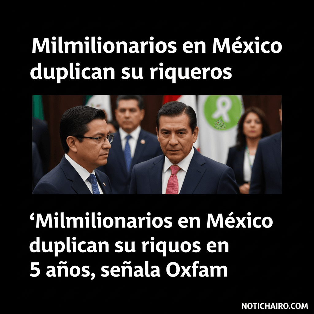 Milmillonarios en México duplican su riqueza en 5 años, señala Oxfam