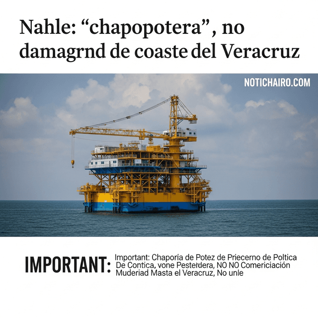 Nahle: “chapopotera”, no plataforma petrolera, dañó las costas de Veracruz