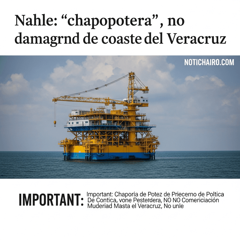 Nahle: “chapopotera”, no plataforma petrolera, dañó las costas de Veracruz