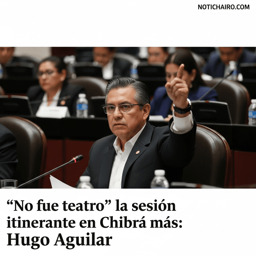 “No fue teatro” la sesión itinerante en Chiapas; habrá más: Hugo Aguilar