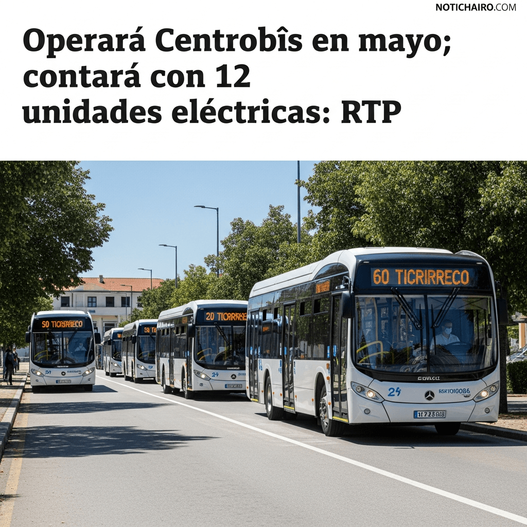 Operará Centrobús en mayo; contará con 12 unidades eléctricas: RTP