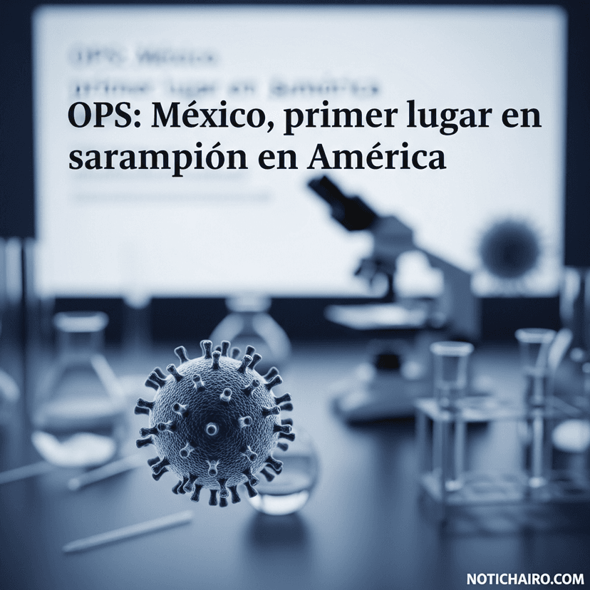 OPS: México, primer lugar en sarampión en América