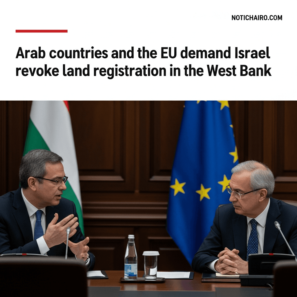Países árabes y UE exigen a Israel revocar el registro de tierras en Cisjordania