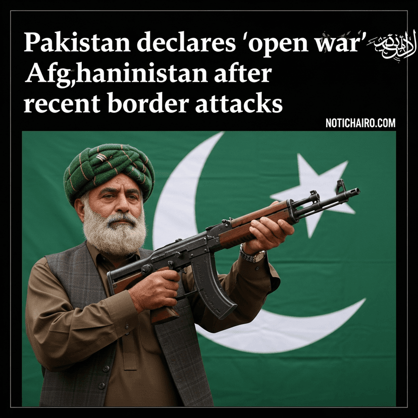 Pakistán se declara en “guerra abierta” contra Afganistán tras los recientes ataques fronterizos