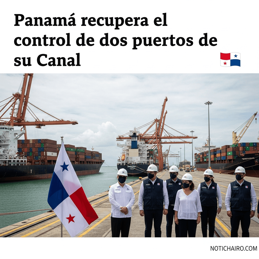 Panamá recupera el control de dos puertos de su Canal