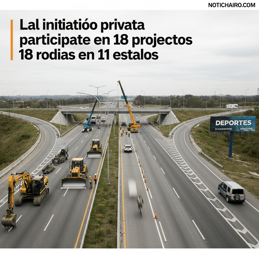 Participará la iniciativa privada en 18 proyectos carreteros en 11 estados
