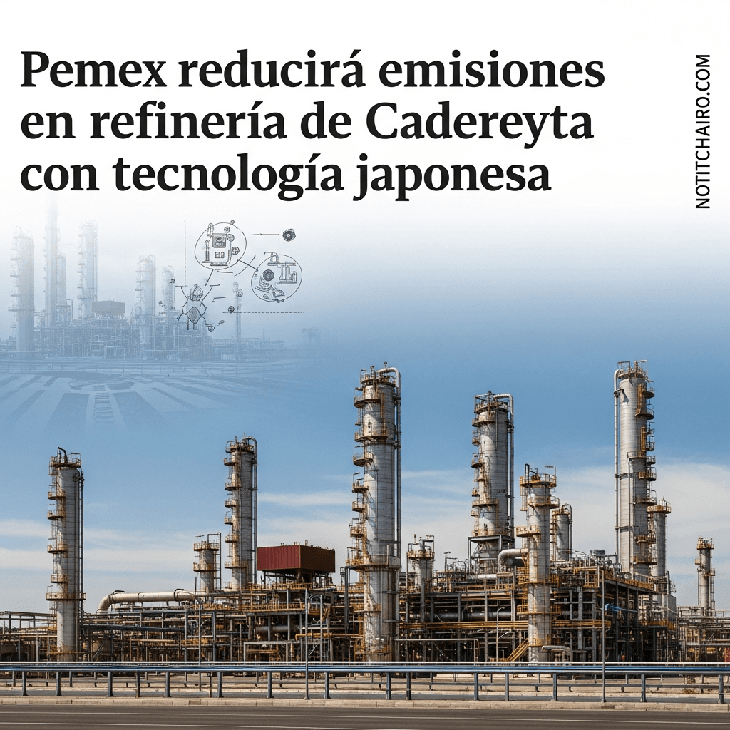 Pemex reducirá emisiones en refinería de Cadereyta con tecnología japonesa