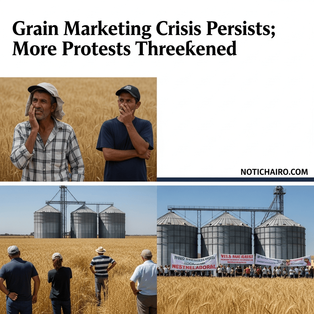 Persiste crisis en comercialización de granos; amagan con más protestas