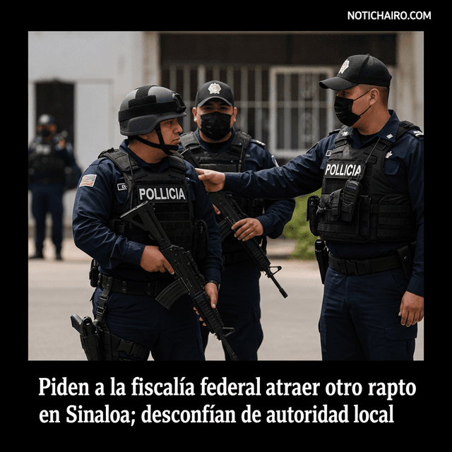 Piden a la fiscalía federal atraer otro rapto en Sinaloa; desconfían de autoridad local
