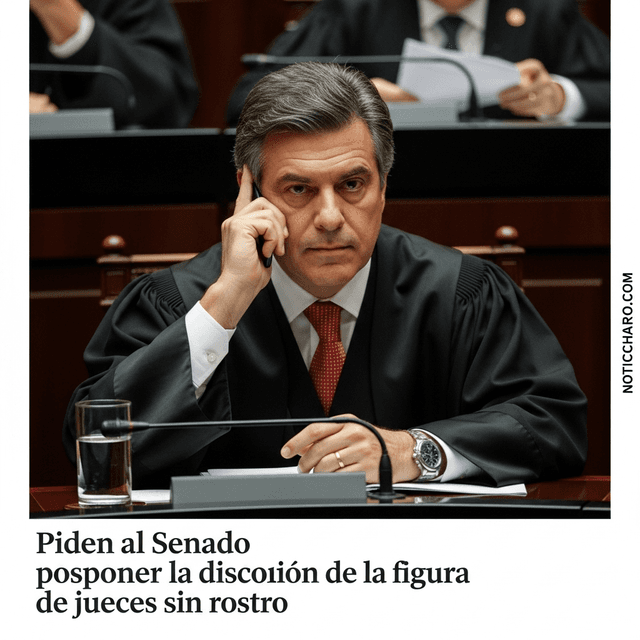 Piden al Senado posponer la discusión de la figura de jueces sin rostro