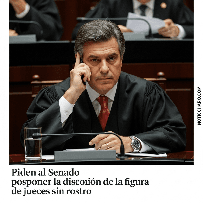 Piden al Senado posponer la discusión de la figura de jueces sin rostro