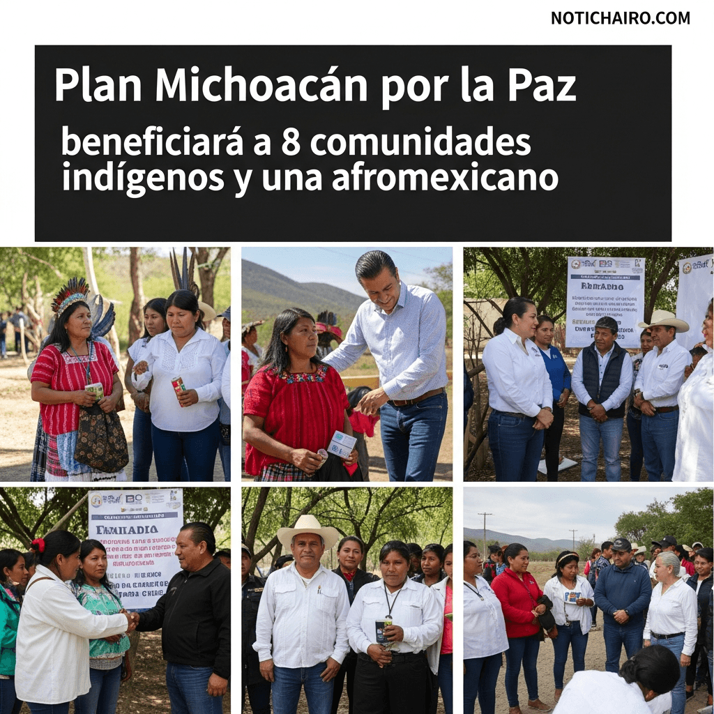 Plan Michoacán por la Paz beneficiará a 8 comunidades indígenas y una afromexicana