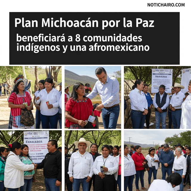 Plan Michoacán por la Paz beneficiará a 8 comunidades indígenas y una afromexicana