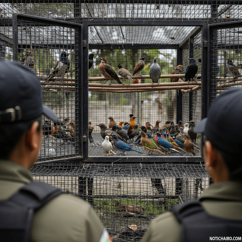 Profepa asegura 107 aves silvestres en Morelos