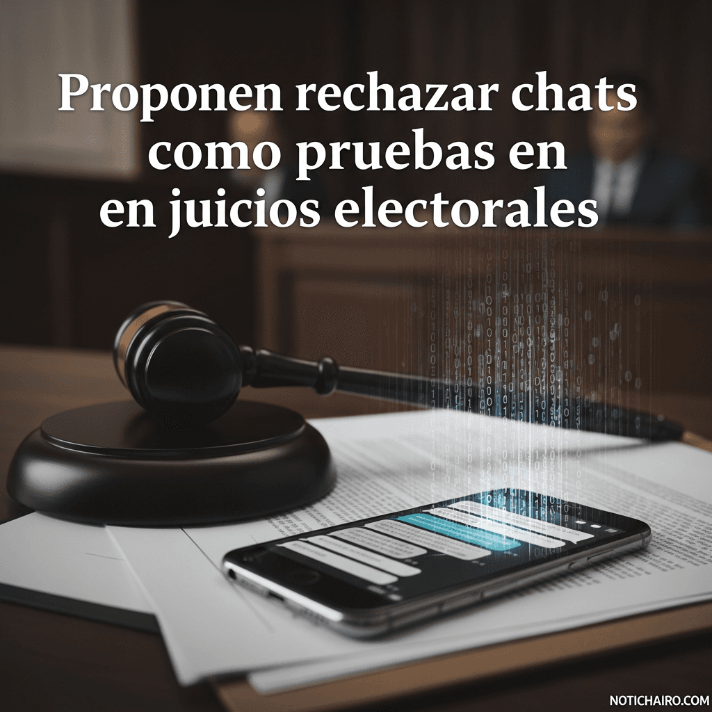 Proponen rechazar chats como pruebas en juicios electorales