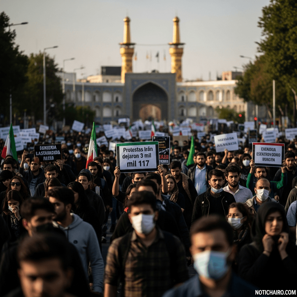 Protestas en Irán dejaron 3 mil 117 muertos: balance oficial