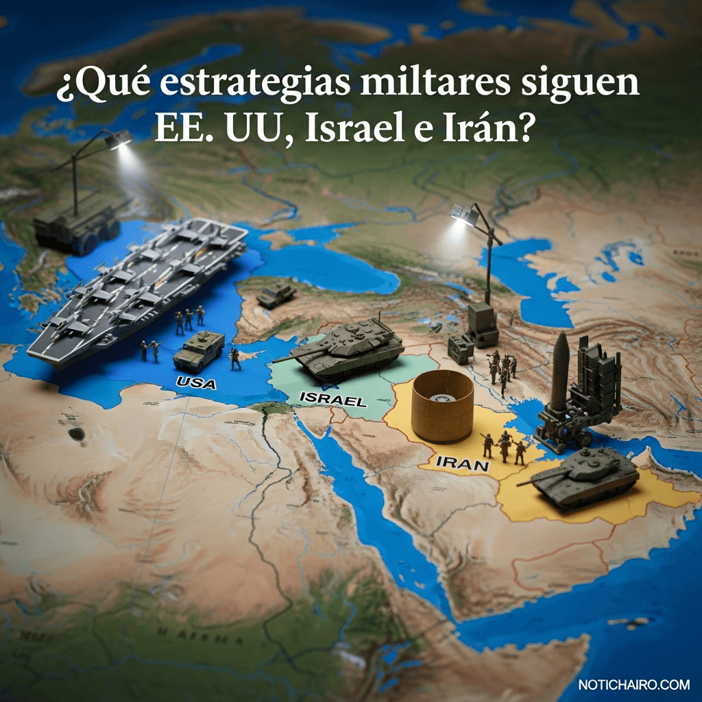 ¿Qué estrategias militares siguen EE. UU., Israel e Irán?