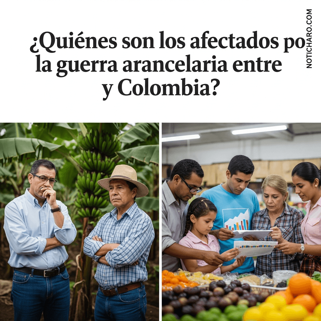 ¿Quiénes son los afectados por la guerra arancelaria entre Ecuador y Colombia?