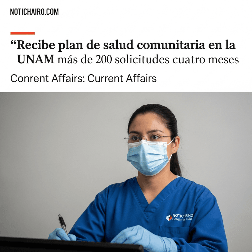 Recibe plan de salud comunitaria en la UNAM más de 200 solicitudes en cuatro meses