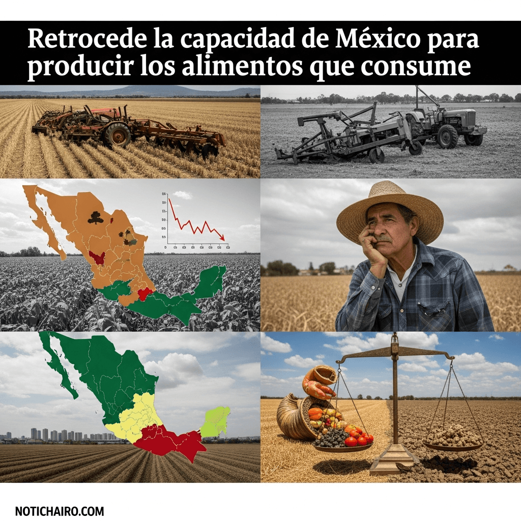Retrocede la capacidad de México para producir los alimentos que consume