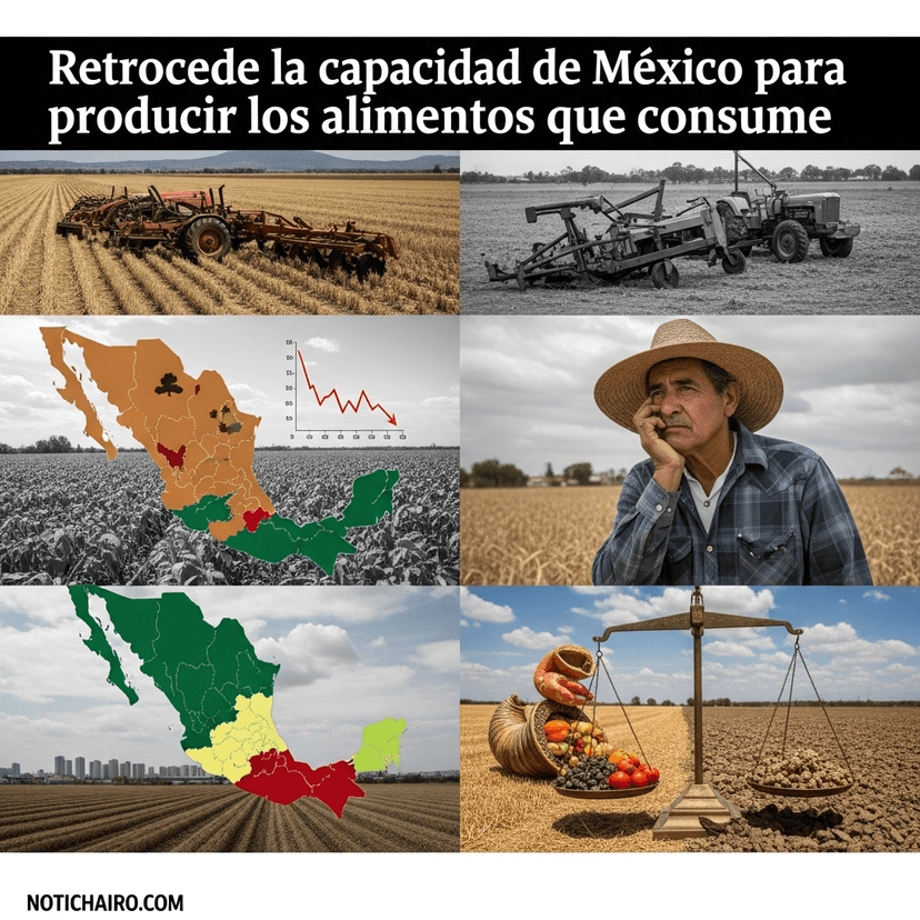 Retrocede la capacidad de México para producir los alimentos que consume