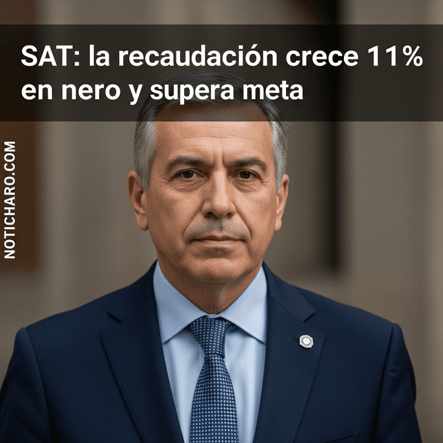 SAT: la recaudación crece 11% en enero y supera meta