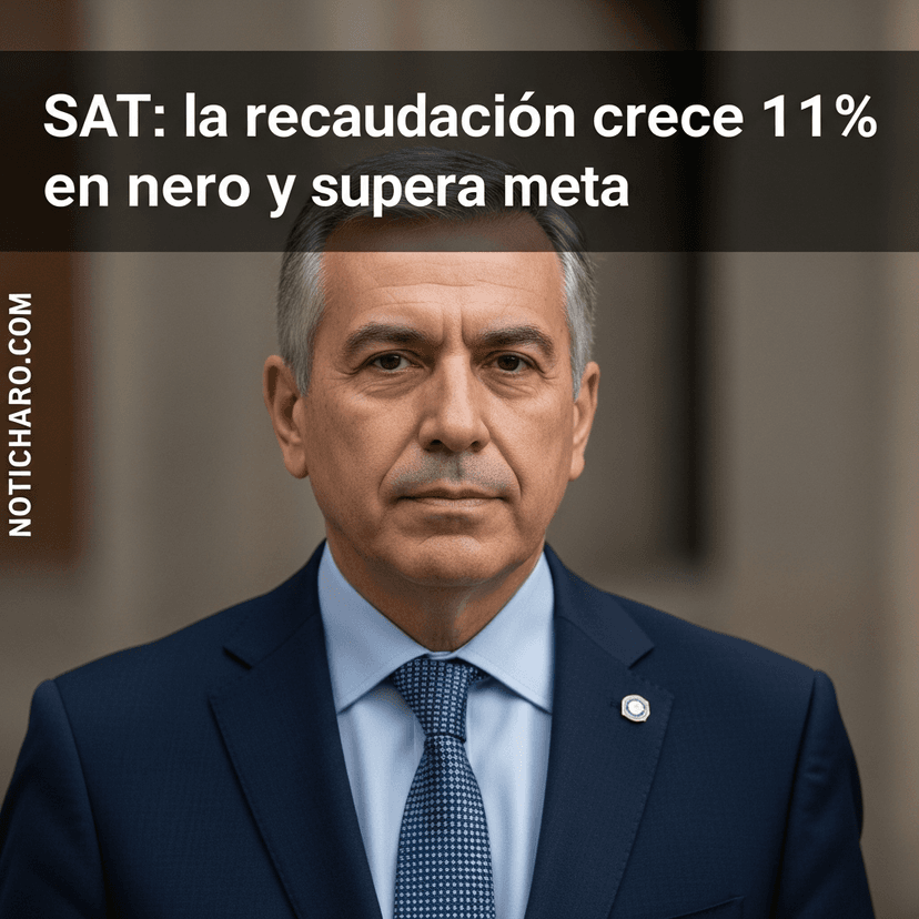 SAT: la recaudación crece 11% en enero y supera meta