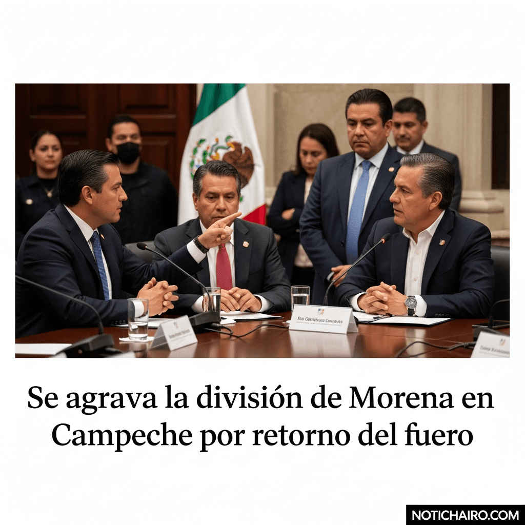 Se agrava la división de Morena en Campeche por retorno del fuero