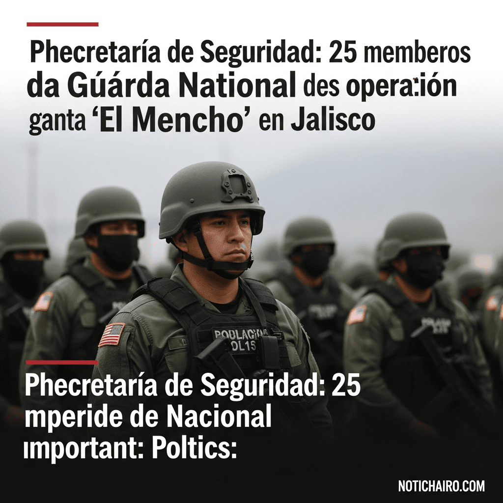 Secretaría de Seguridad: 25 miembros de la Guardia Nacional murieron tras el operativo contra ‘El Mencho’ en Jalisco