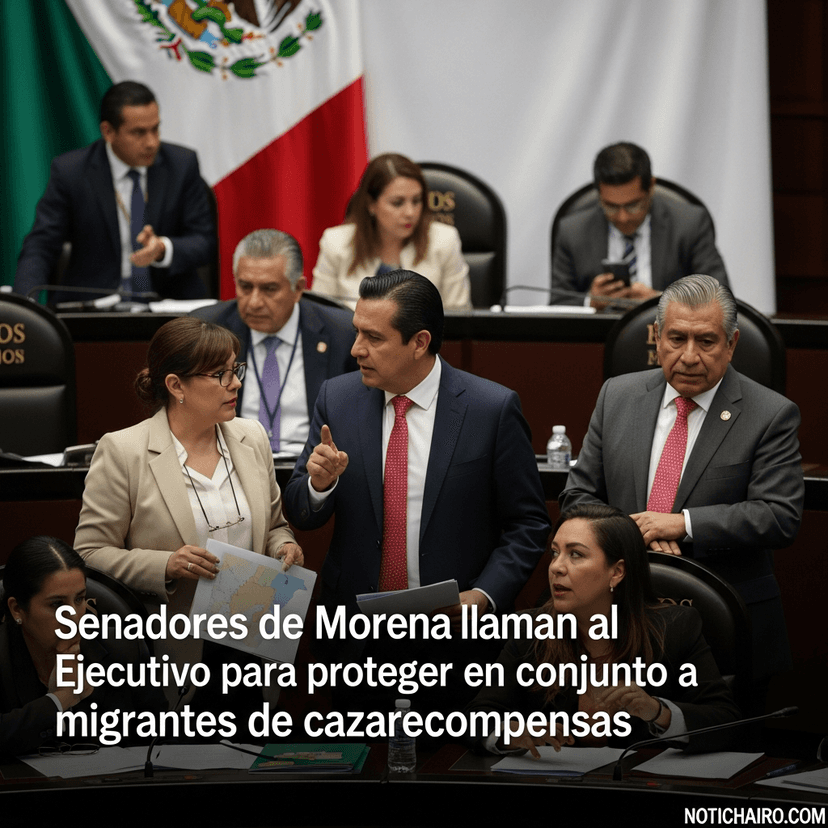 Senadores de Morena llaman al Ejecutivo para proteger en conjunto a migrantes de cazarrecompensas