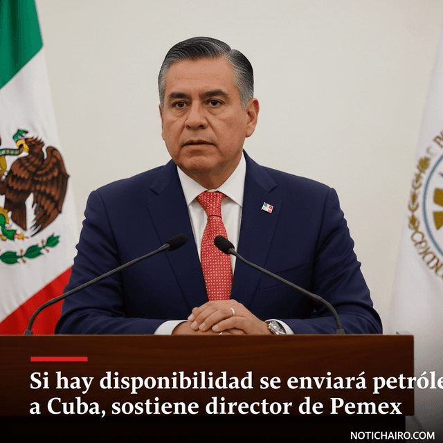 Si hay disponibilidad se enviará petróleo a Cuba, sostiene director de Pemex