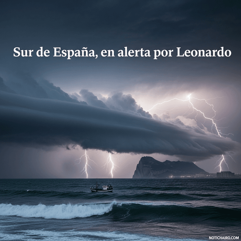 Sur de España, en alerta por Leonardo