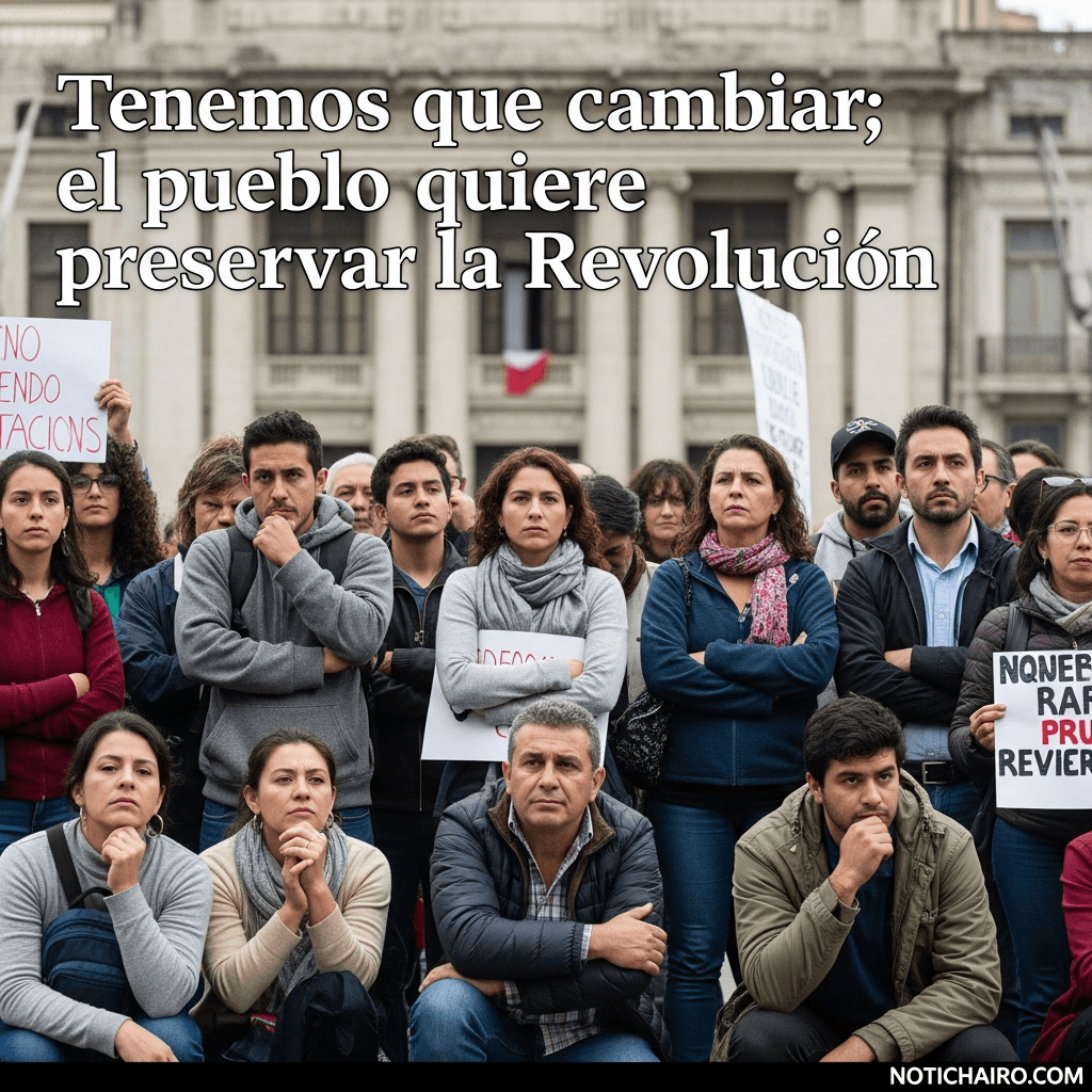 “Tenemos que cambiar; el pueblo quiere preservar la Revolución”