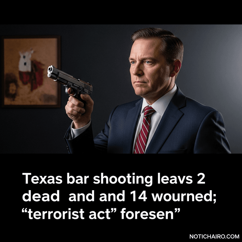 Tiroteo en bar de Texas deja 2 muertos y 14 heridos; prevén “acto terrorista”