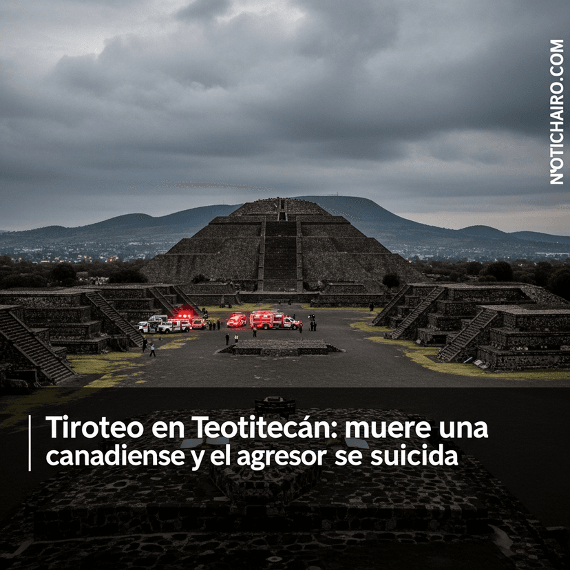 Tiroteo en Teotihuacan: muere una canadiense y el agresor se suicida