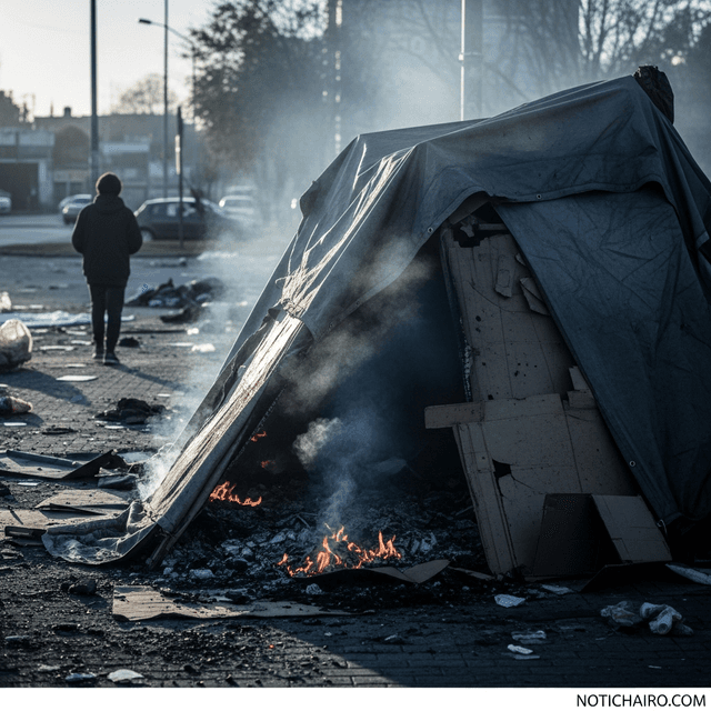 Tras altercado prenden fuego a indigente en Ciudad Madero