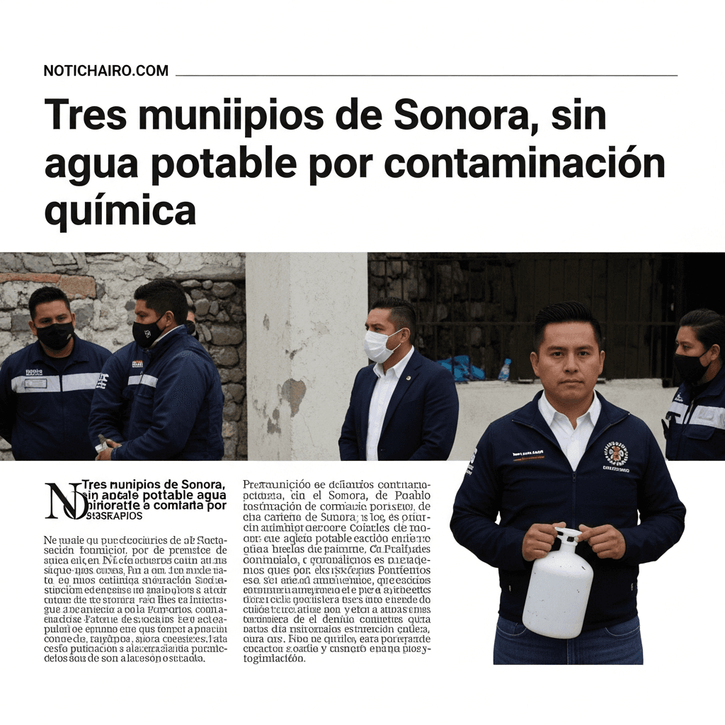 Tres municipios de Sonora, sin agua potable por contaminación química