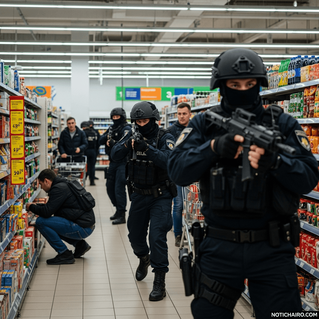Varios muertos en un tiroteo en Kiev y la policía persigue al atacante en un supermercado, según el alcalde