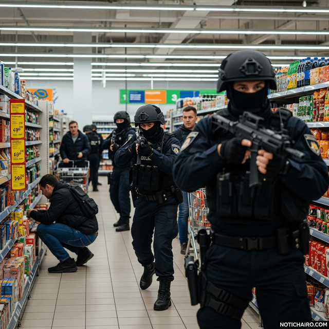 Varios muertos en un tiroteo en Kiev y la policía persigue al atacante en un supermercado, según el alcalde